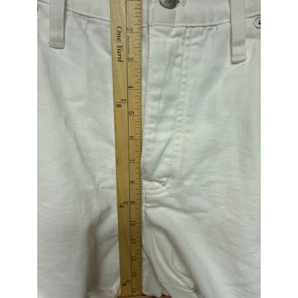 Madewell Women's Shorts Button Fly Relaxed Denim Tile White Cut Off Size 31 NWT - Picture 7 of 12